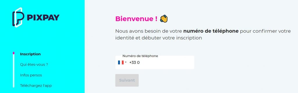 pixpay ouvrir un compte